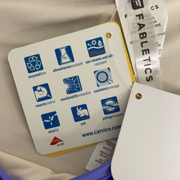 FABLETICS Swim Bajan Hipster Bikini Bottom Purple Athletic Beach Medium NWT - Picture 7 of 11